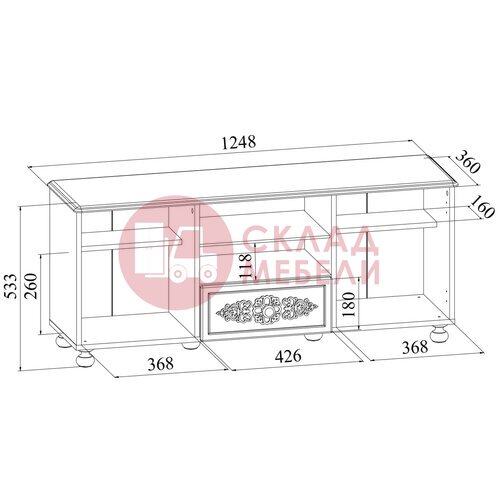  Тумба под ТВ Ассоль Compass в Симферополе Крыму