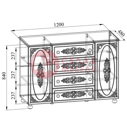  Комод Ассоль Compass в Симферополе Крыму