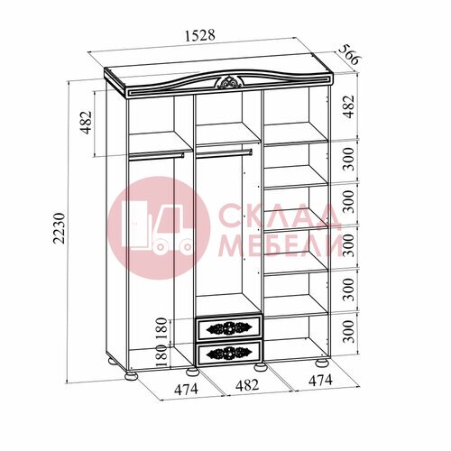  Шкаф Ассоль 3Д Compass в Симферополе Крыму