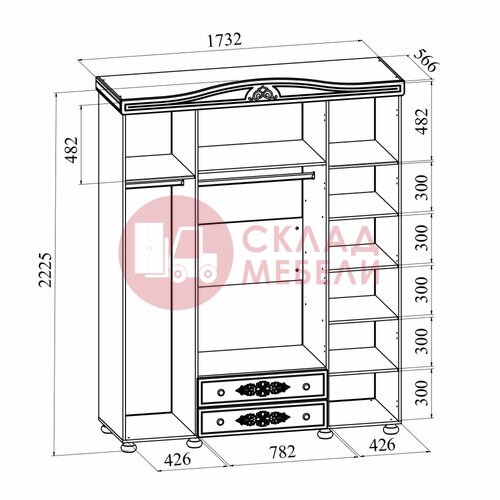  Шкаф Ассоль 4Д Compass в Симферополе Крыму