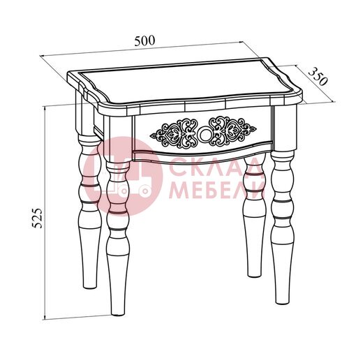  Тумба прикроватная Ассоль Compass в Симферополе Крыму