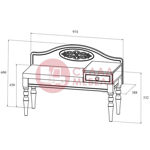  Банкетка Ассоль Compass в Симферополе Крыму