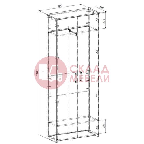  Шкаф Агата 2Д Compass в Симферополе Крыму