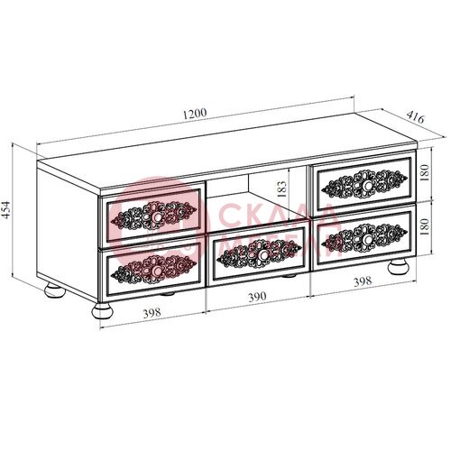  Тумба под ТВ Ассоль Compass в Симферополе Крыму