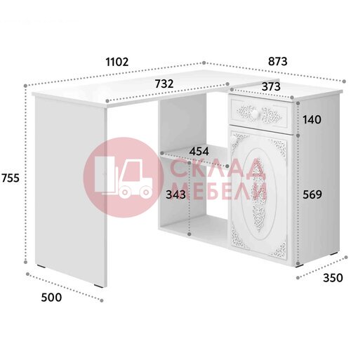  Стол Ассоль угловой Compass в Симферополе Крыму