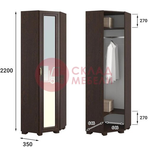  Шкаф угловой Монблан 1ДЗ Compass в Симферополе Крыму