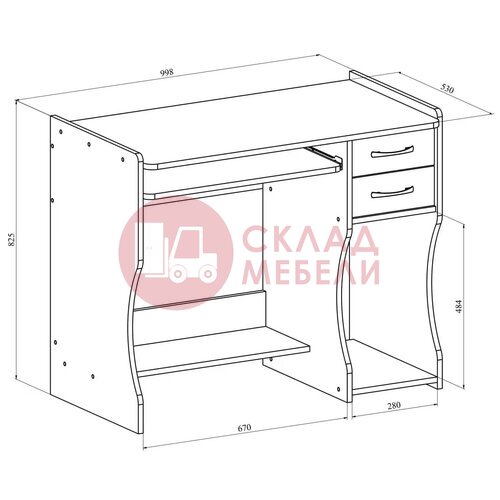 Стол письменный С203 Compass в Симферополе Крыму