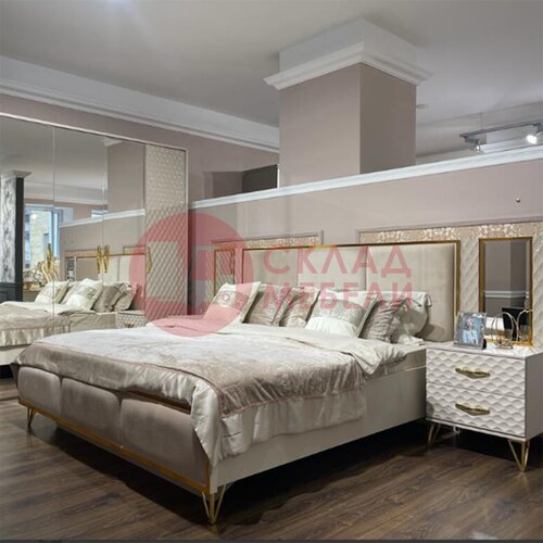  Тумба прикроватная с зеркалом Лара Эра-мебель в Симферополе Крыму