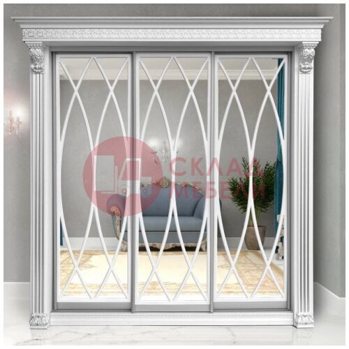  Шкаф-купе Классик Овал 3Д МэриМебель в Симферополе Крыму