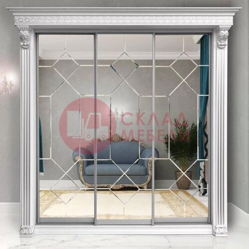  Шкаф-купе Классик Геометрия 3Д МэриМебель в Симферополе Крыму