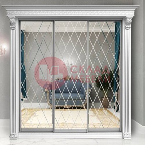  Шкаф-купе Классик Ромб 3Д МэриМебель в Симферополе Крыму