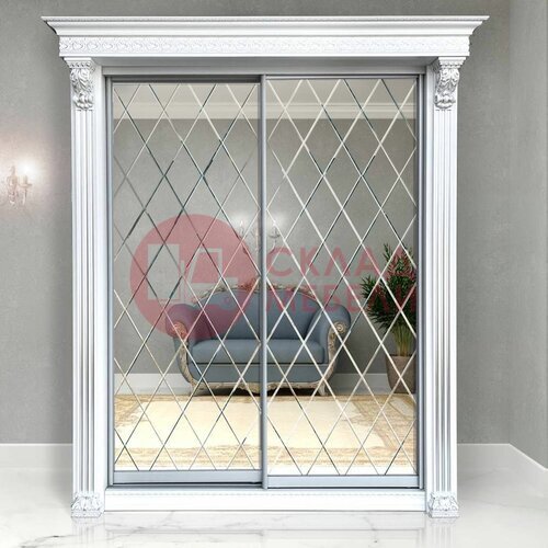  Шкаф-купе Классик Ромб МэриМебель в Симферополе Крыму