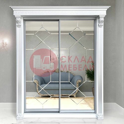  Шкаф-купе Классик Геометрия МэриМебель в Симферополе Крыму