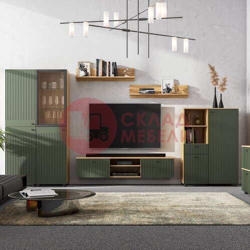  Шкаф навесной Милан со стеклом SV-Мебель в Симферополе Крыму