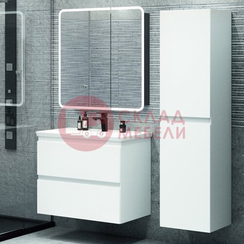  Шкаф зеркальный 80 с подсветкой Avanti в Симферополе Крыму