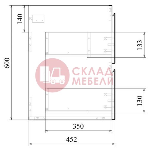  Тумба подвесная TRES 70/80/90/100 Avanti в Симферополе Крыму