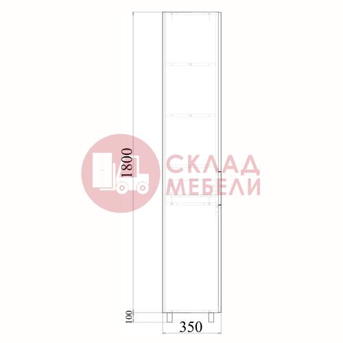  Пенал напольный UNO35 с корзиной Avanti в Симферополе Крыму