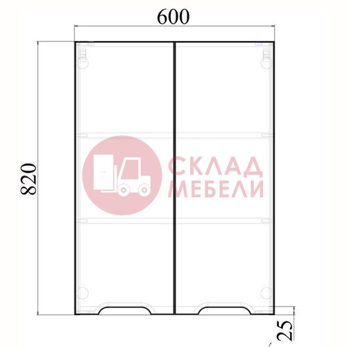  Шкаф UNO 60 навесной Avanti в Симферополе Крыму