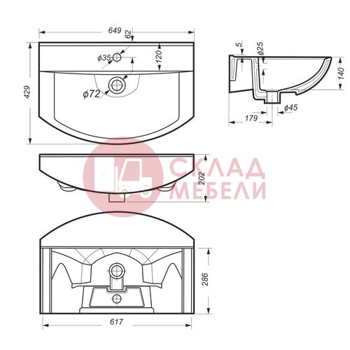  Тумба напольная DUO 65 Avanti в Симферополе Крыму