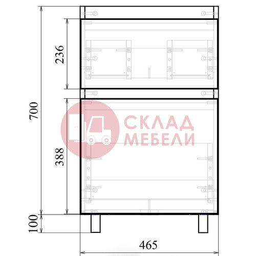  Тумба напольная TRES 50/60/90 Avanti в Симферополе Крыму