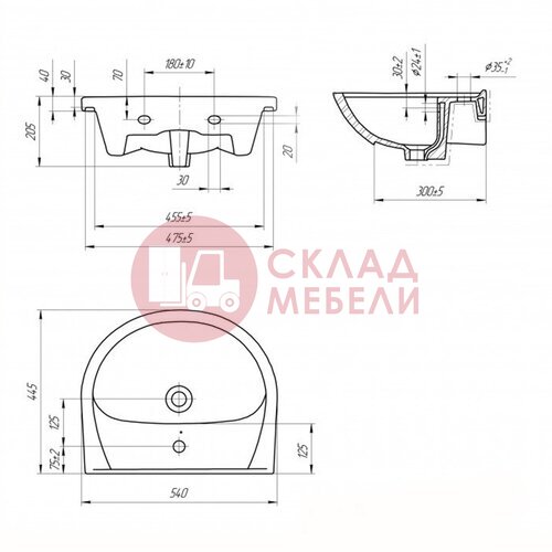  Тумба напольная DUO 55 Avanti в Симферополе Крыму