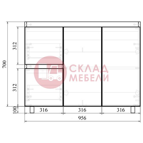  Тумба напольная TRES 100 Avanti в Симферополе Крыму