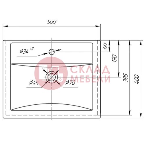  Тумба подвесная TRES 50/TRES 60 Avanti в Симферополе Крыму