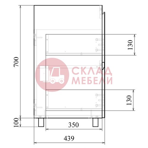  Тумба напольная TRES 100 Avanti в Симферополе Крыму