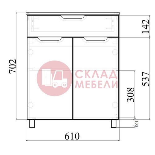  Комод UNO 60 напольный Avanti в Симферополе Крыму