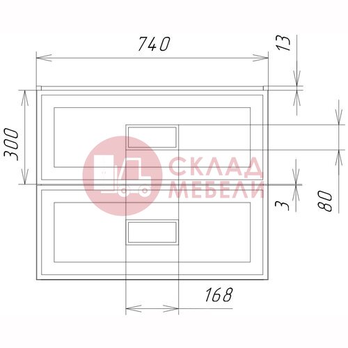  Тумба подвесная Элеганта Double 80/90/100 Bianca под раковину Avanti в Симферополе Крыму