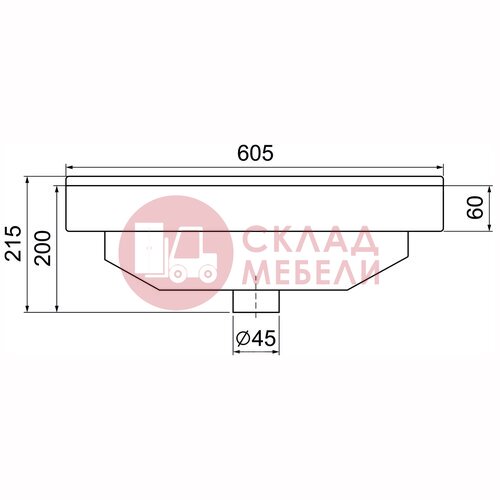  Тумба подвесная Линда 60/70 под раковину Avanti в Симферополе Крыму
