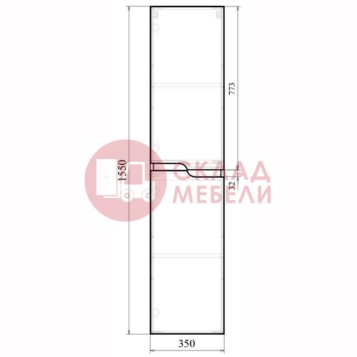  Пенал навесной Линда 35 Avanti в Симферополе Крыму