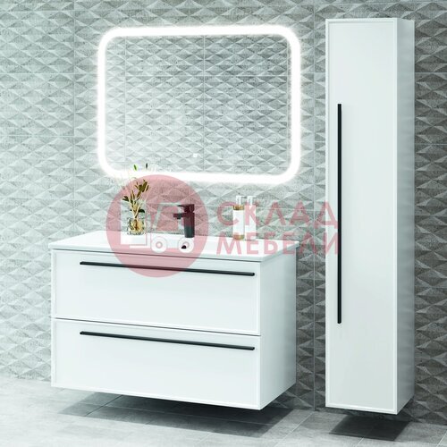  Тумба подвесная Нова Double 80/90/100 Bianco под раковину Avanti в Симферополе Крыму