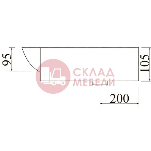  Раковина Quattro 80/100 литой мрамор+ вкладыш Avanti в Симферополе Крыму