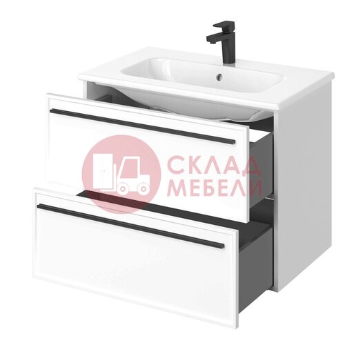  Тумба подвесная Нова Double 80/90/100 Bianco под раковину Avanti в Симферополе Крыму