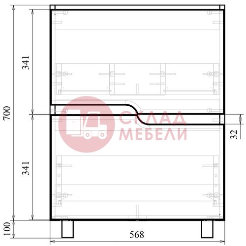  Тумба напольная Линда 60/70 Avanti в Симферополе Крыму