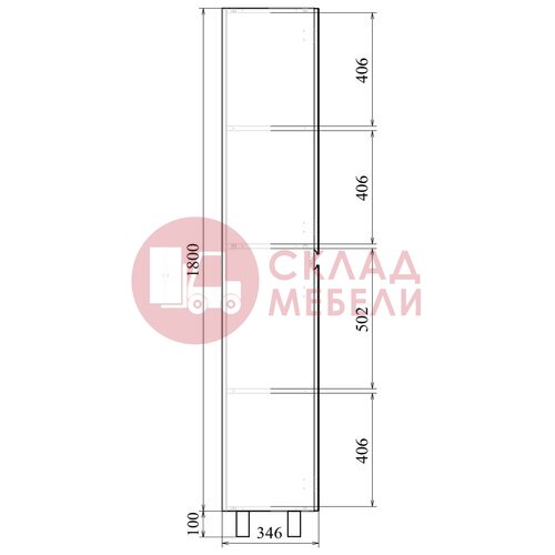  Пенал напольный Tres 40 Avanti в Симферополе Крыму