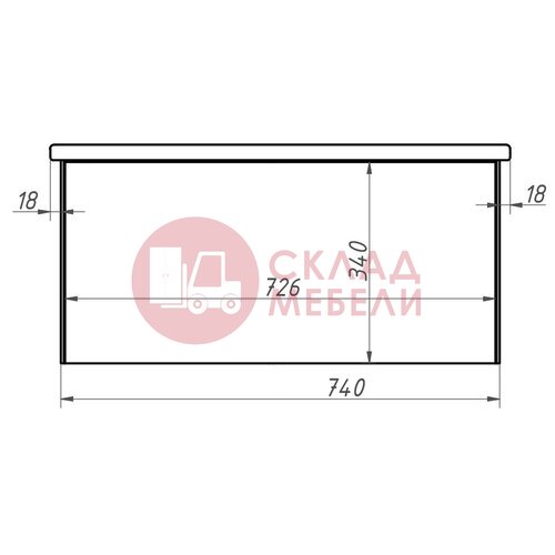  Тумба подвесная Нео Bianca 80/100 под раковину Avanti в Симферополе Крыму