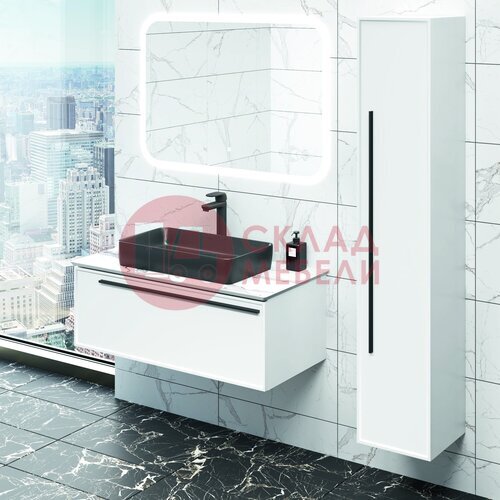  Тумба подвесная Нова 80/90/100 Bianco под столешницу Avanti в Симферополе Крыму