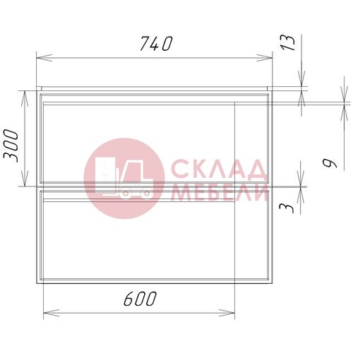  Тумба подвесная Нова Double 80/90/100 Bianco под раковину Avanti в Симферополе Крыму