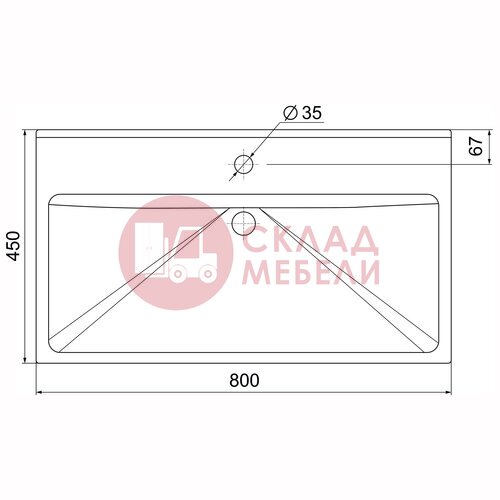  Тумба напольная Линда 80/100 Avanti в Симферополе Крыму