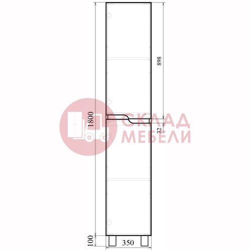  Пенал напольный Линда 35 Avanti в Симферополе Крыму
