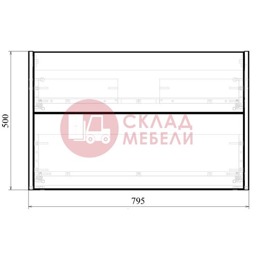  Тумба подвесная Quattro 80/100 под столешницу Avanti в Симферополе Крыму