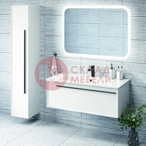  Тумба подвесная Нова 80/90/100 Bianco под раковину Avanti в Симферополе Крыму