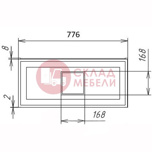  Тумба подвесная Элеганта 80/90/100 Bianca под столешницу Avanti в Симферополе Крыму