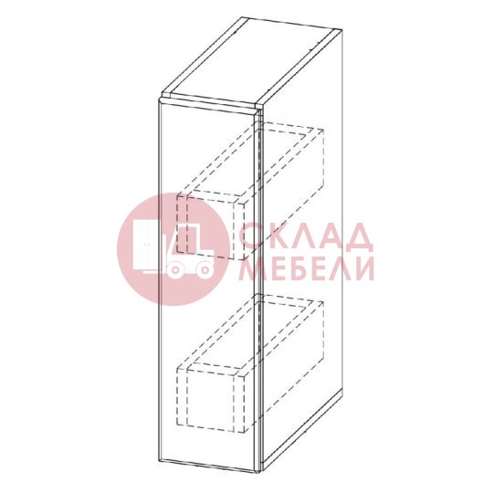  Шкаф навесной Ш150бм/720 Бостон SV-Мебель 