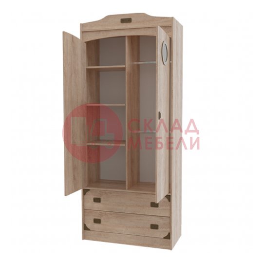  Шкаф Мираж-1 комбинированный Росток-мебель 