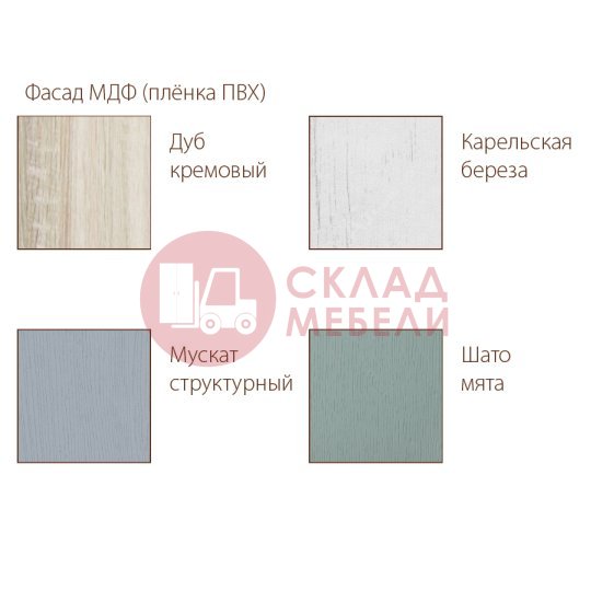  Шкаф навесной Ш500с/720 Грейвуд SV-Мебель 