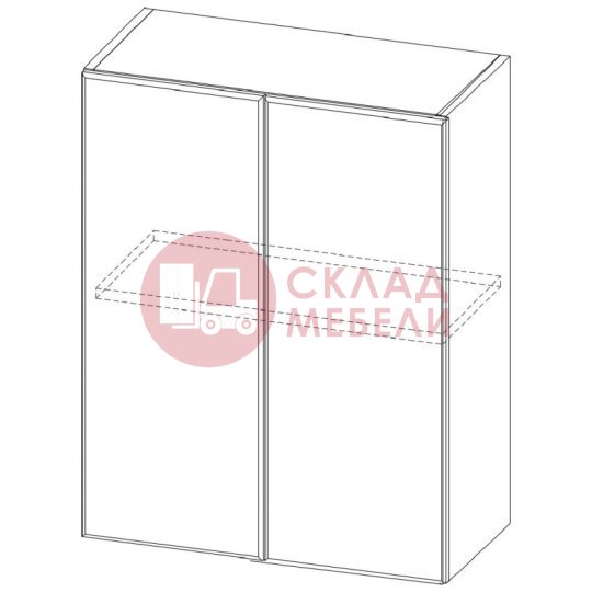 Шкаф навесной Ш550/720 Грейвуд SV-Мебель 