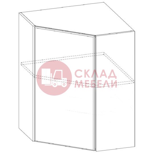  Шкаф навесной Ш550у/720 Грейвуд SV-Мебель 